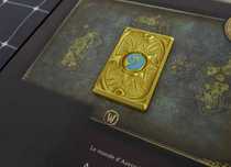 Golden Hearthstone Symbol Card – Warcraft 20th Anniversary Carte Aurie