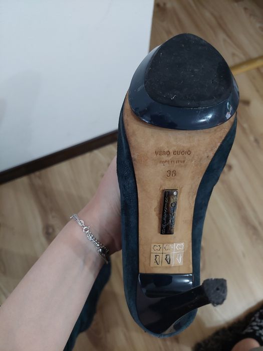 Cizme lungi din piele intoarsa nr 38