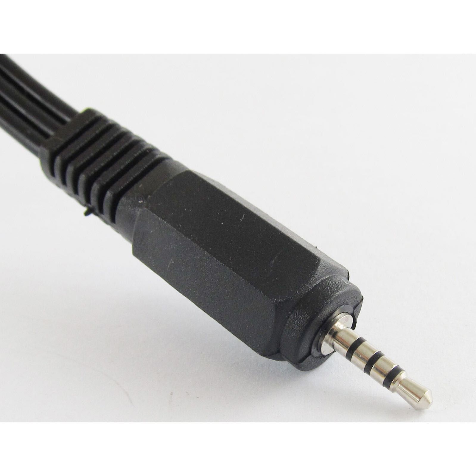 Cablu AV, audio video jack 2.5mm, 4 pini la 3 RCA cod 196