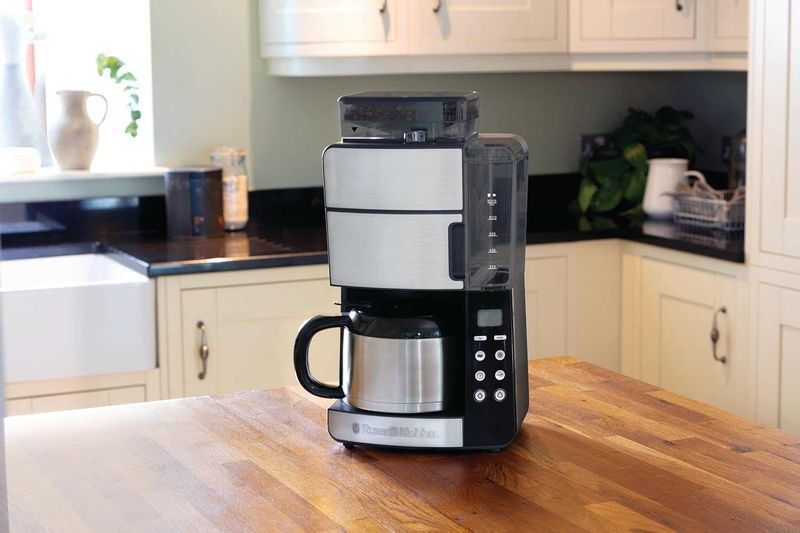 ПРОМО 2г Гаранция Нова Шварц Кафемашина Russell Hobbs 25620 Grind&Brew