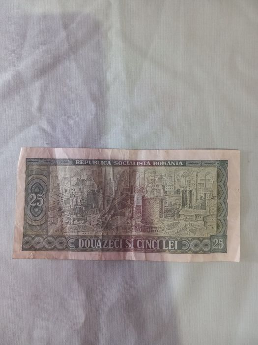 De vânzare bancnotă de 25 lei în stare perfectă di anul 1966 preț 1500