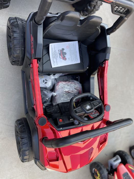 Masinuta electrica  copii Moni Fast UTV Painting Red,motoare 2x35W 12V