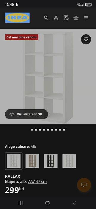 Dulap etajera Ikea Kallax