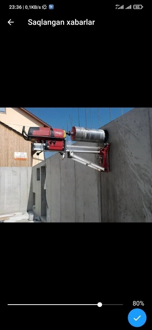 Perfarotor xizmati beton buzish