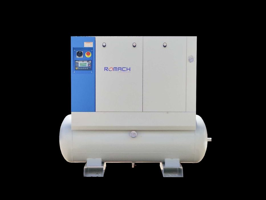Compresor cu surub profesional cu uscator si butelie - 7 hp / 5.5 kW