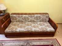 Pat extensibil / canapea 2 persoane cu ladă de depozitare