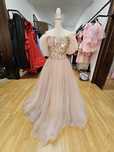 Rochie de bal roz pudră
