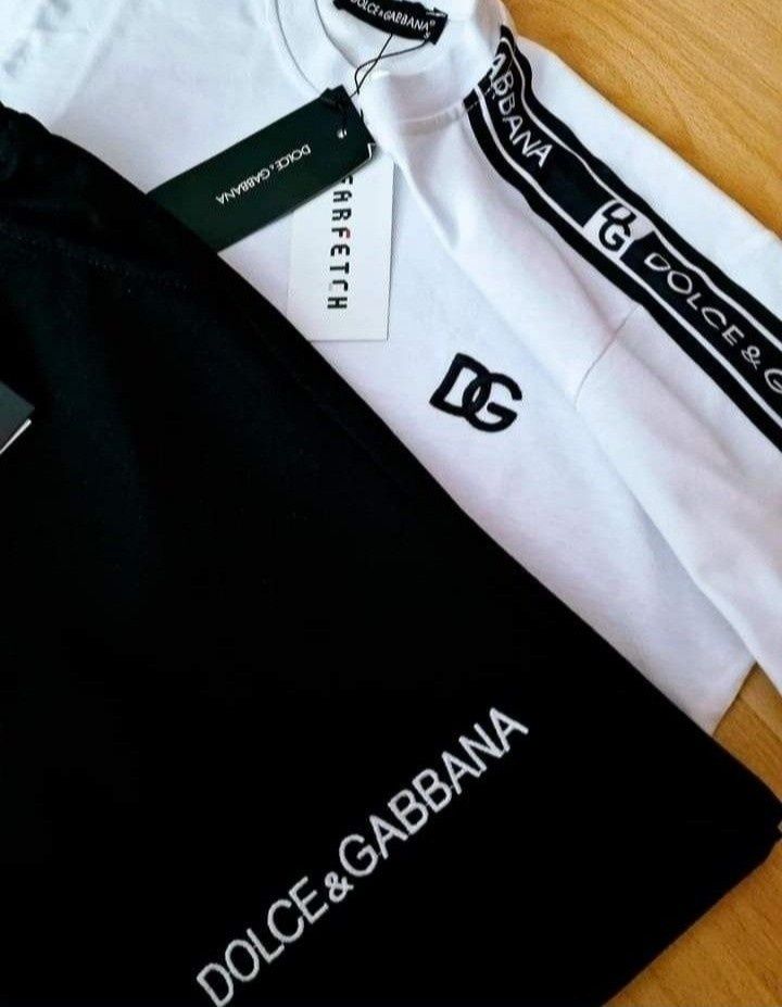 Compleuri DG bumbac,tricou+pantaloni scurți,logo brodat,diverse mărimi