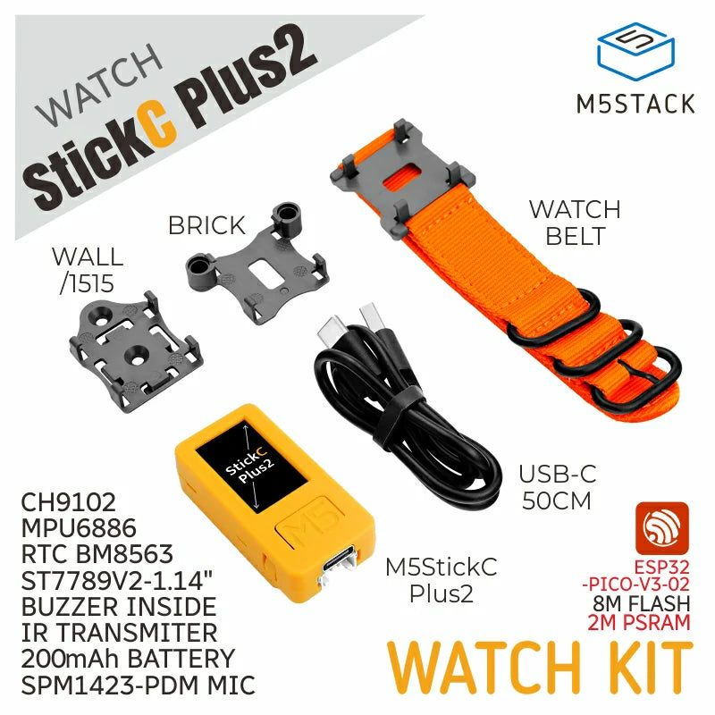 M5stickC plus2 Новый с часиками