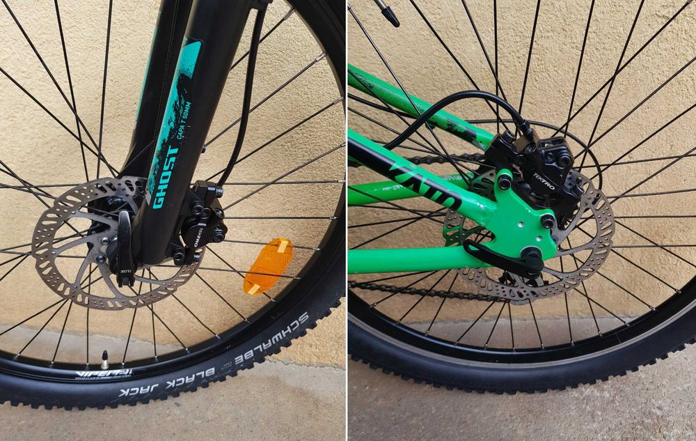 Bicicleta MTB, Ghost, aluminiu, frane hidraulice, roti pe 24"