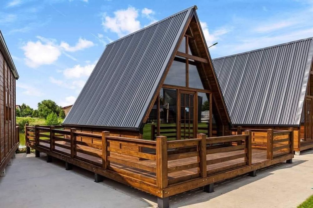 Executam cabane A-Frame