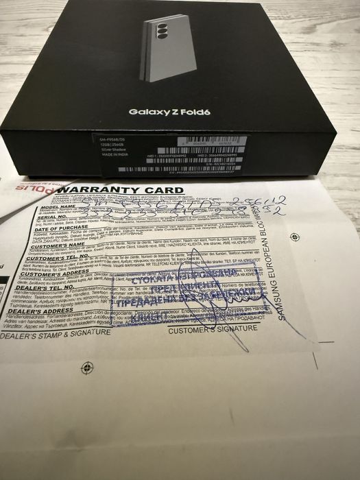 10 ЦИКЪЛА!!! УНИКАТ Samsung Z Fold 6 Silver 256B 5G 24м. ГАРАНЦИЯ
