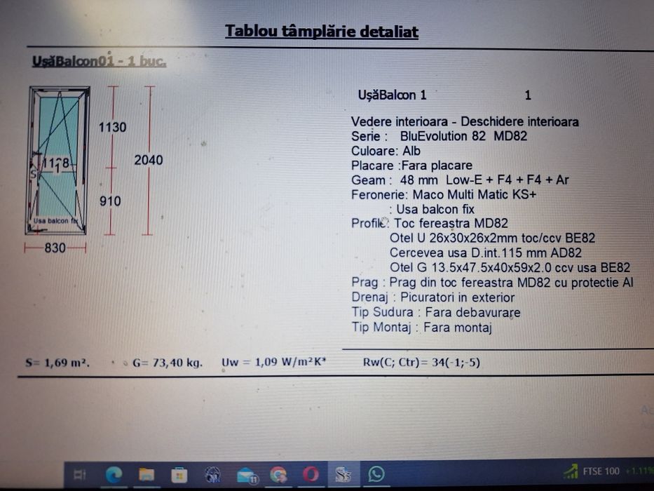Ferestre PVC cu geam termopan