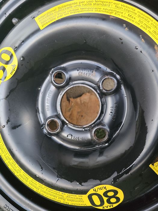 Roata de rezervă slim Volkswagen 4x100 si diametru butuc 57,1mm