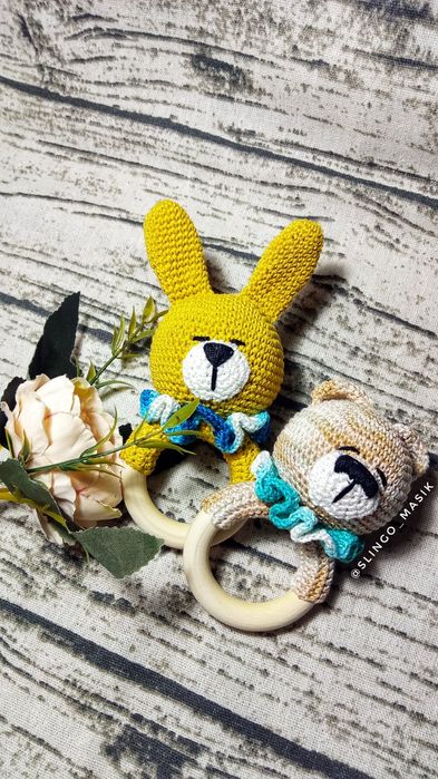 Погремушки ручной работы, грызунок