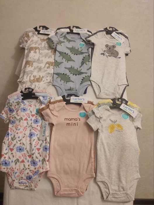 Продам Carter's.Новые. Р от 3 до 6 м, от 6 до 9 м. Комплект из 3 штук.