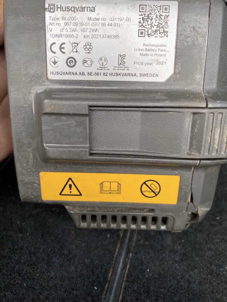 Батерия Husqvarna BLI 200, 36 V, 5,2 Ah
