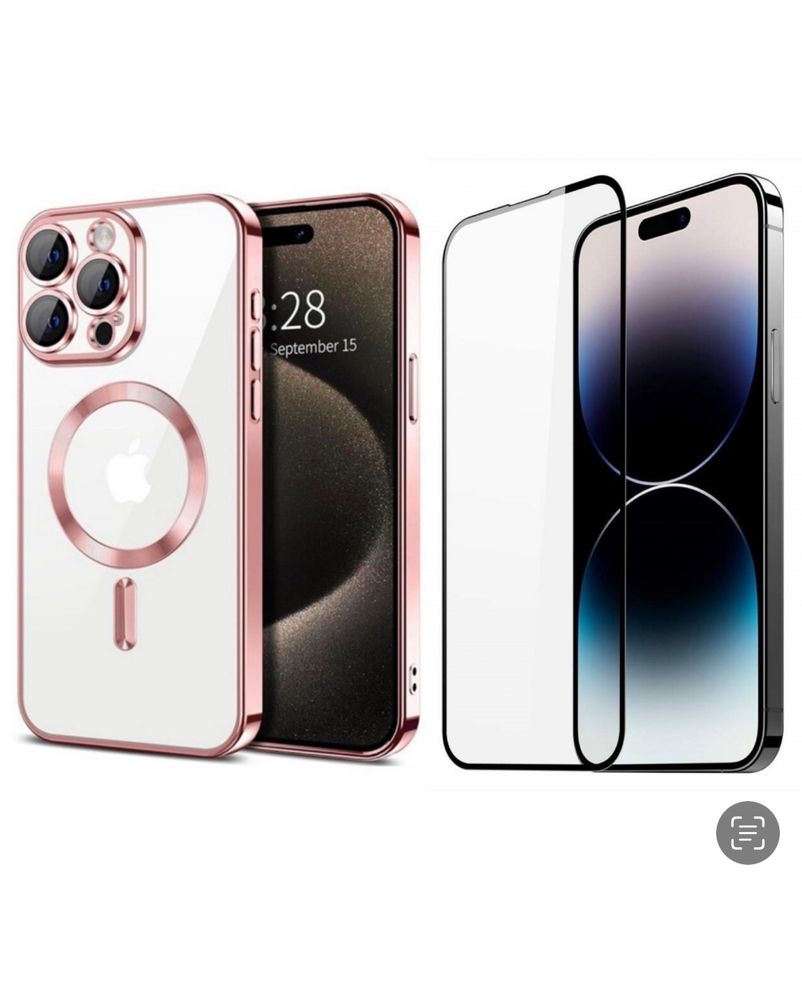Iphone 12/13/14/PRO/PRO MAX  Husa Tpu Camera Protect + Folie Sticla