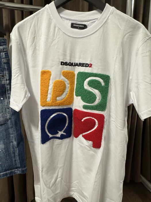 Tricou DSQ2 alb