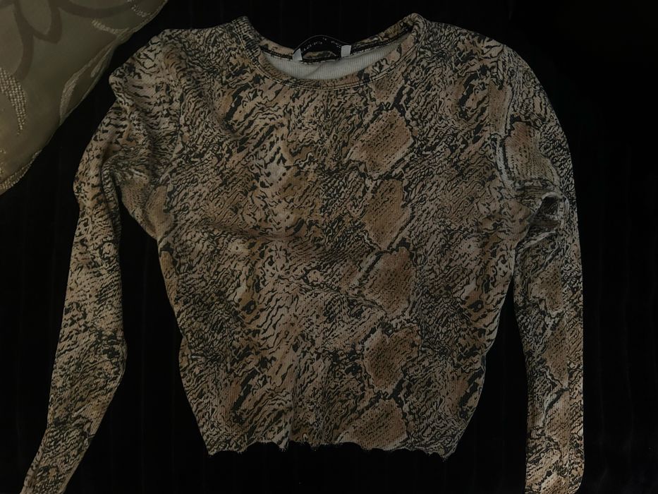 Леопардова блуза Bershka