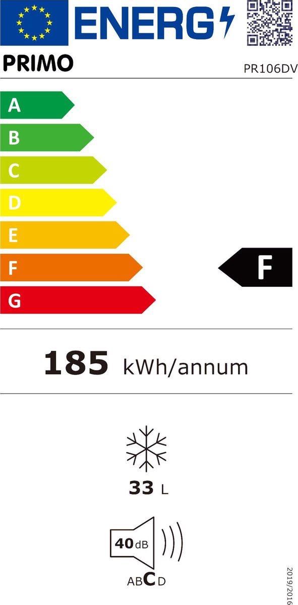 Мини фризер PRIMO PR105DV/ PR106DV, 33 л.