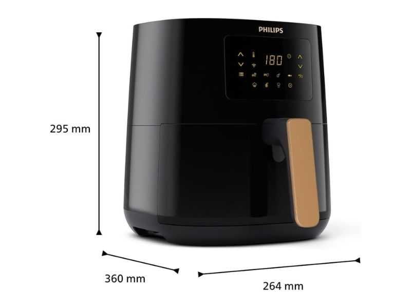 Еър фрайър Philips Airfryer 5000 HD9255/80, 4.1 л, Черен