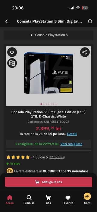 Playstation 5 slim 1TB