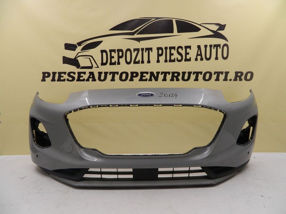 Bara fata Ford Puma, 2019, 2020, 2021, 2021, L1TB-17757-A, fisurata in partea de jos,include spoiler cu ornament fisurat in partea dreapta.