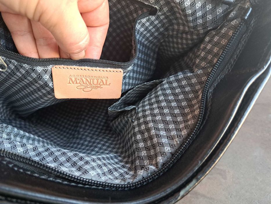 дамска чанта,черна кожена италианска чанта-естествена кожа,