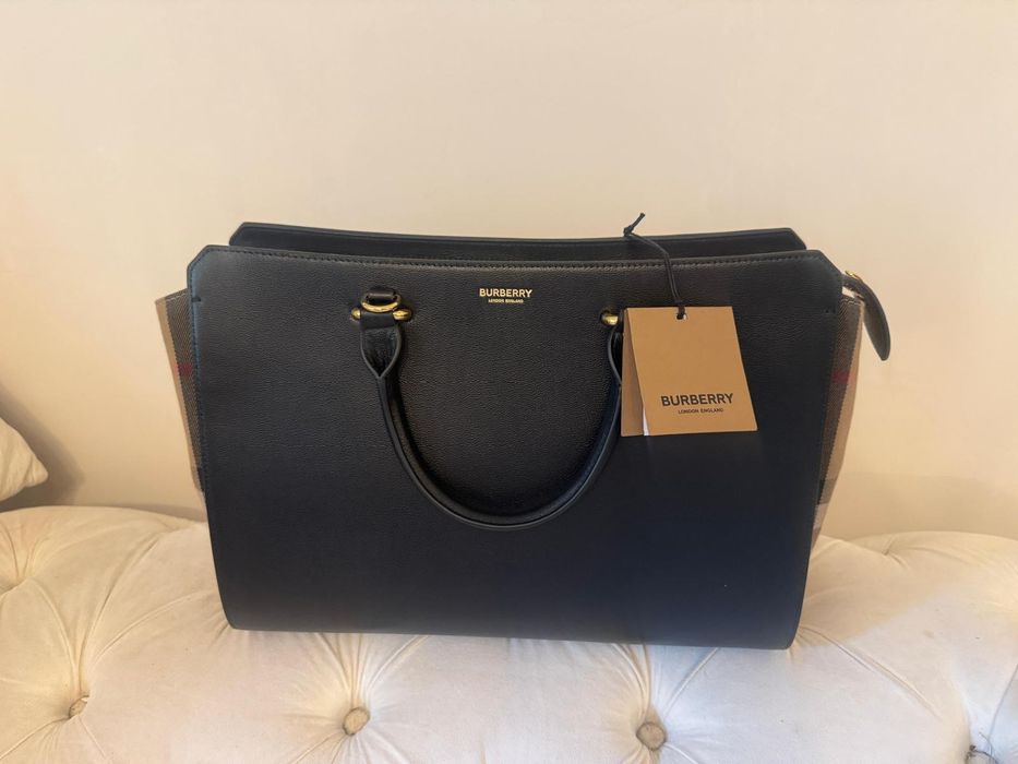 Geanta Dama Burberrry Piele Neagra