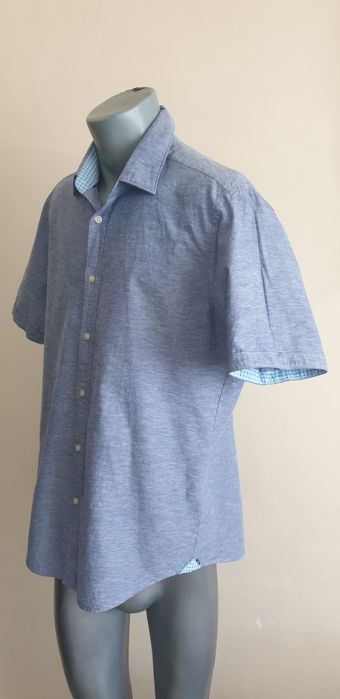 Hugo Boss Luka_2 Pique Cotton/Len Regular Fit/ L НОВО! ОРИГИНАЛНА Риза