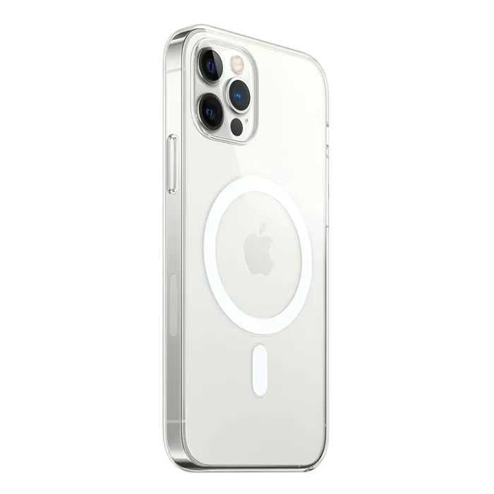 Husa transparenta MagSafe iPhone 12 mini, 12, 13, 14, 15, 16 Pro Max