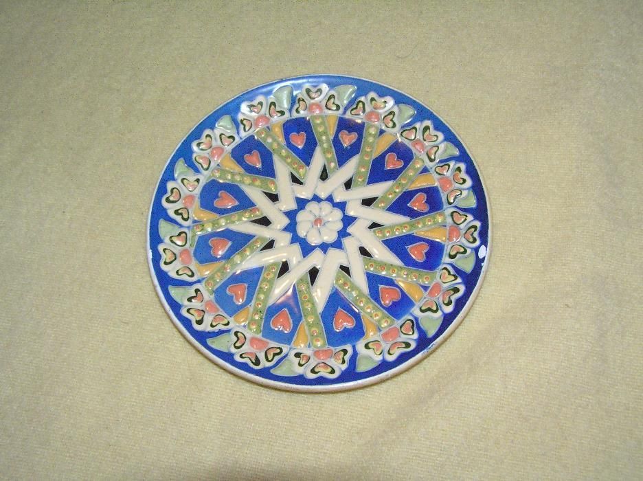 farfurie ceramica ornamentala aplicata