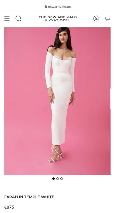 Rochie alba New Arrivals by Ilkyaz Ozel