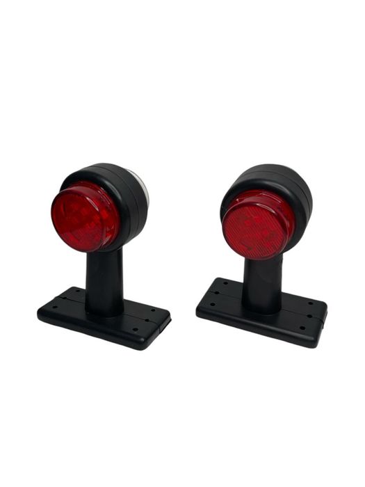 Комплект 2 броя led странични лампи 12-24V червен/бял