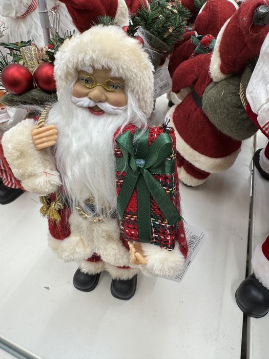 Mos craciun 30 cm gri