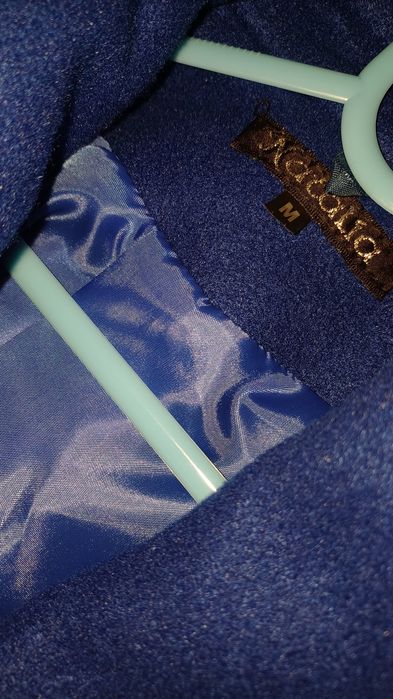 Jacheta din stofa și plic negru din piele