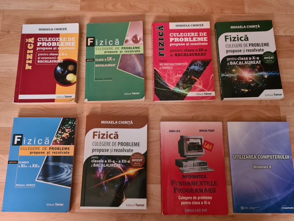 Carti liceu/bac Fizica + Informatica 9-12