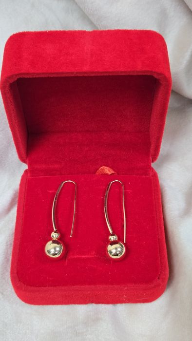 Серьги золотые ЖанТаС ломбард Астана