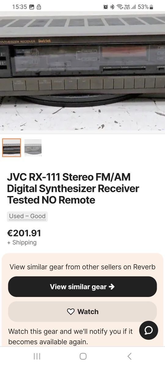 JVC RX 111,amplituner de exceptie,arata ca nou