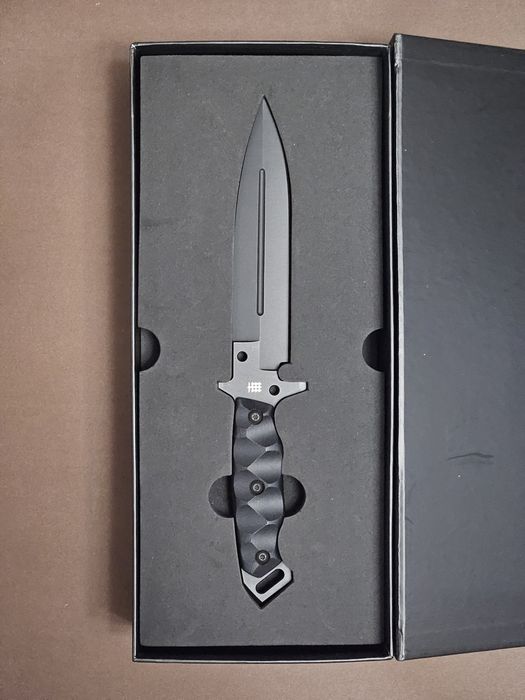 Cutit cu Lama Fixa Halfbreed MIK-01P Medium Infantry Knife D2