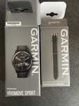 Garmin Vivomove Sport Black+Bratara piele croco