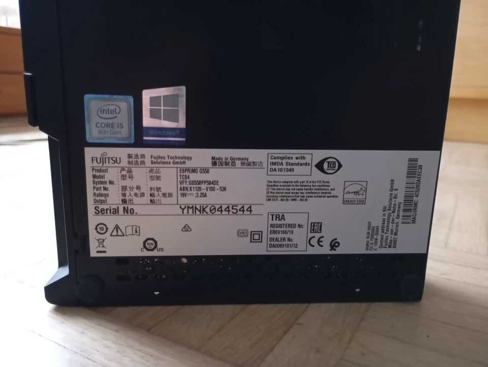 Мини компютър Fujitsu Esprimo G558 i5-9400T, 16GB RAM, 512GB M2 NVME