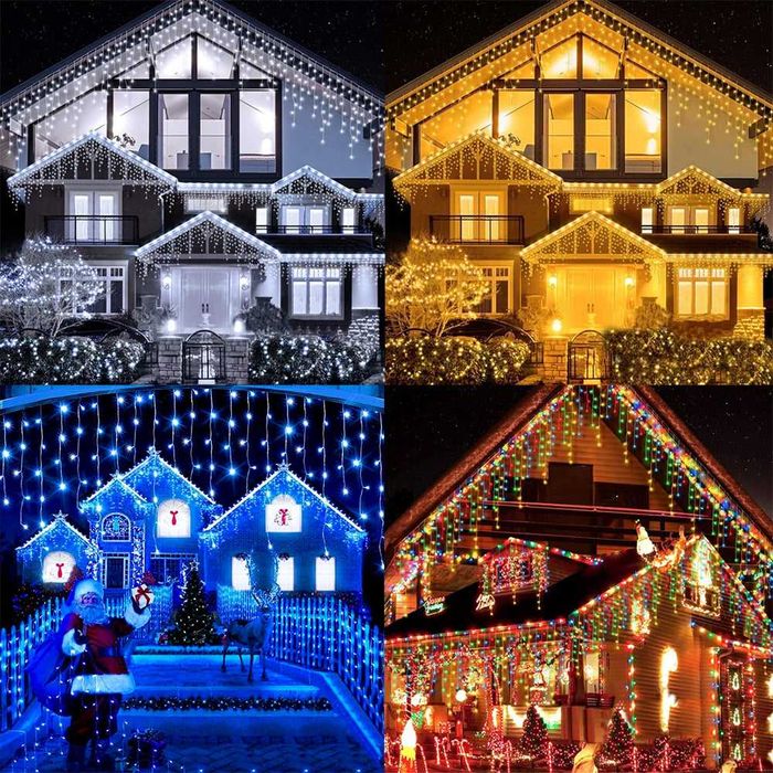 Instalatie Turturi FLASH REAL 23.5m FIR GROS 4 culori interconectabile