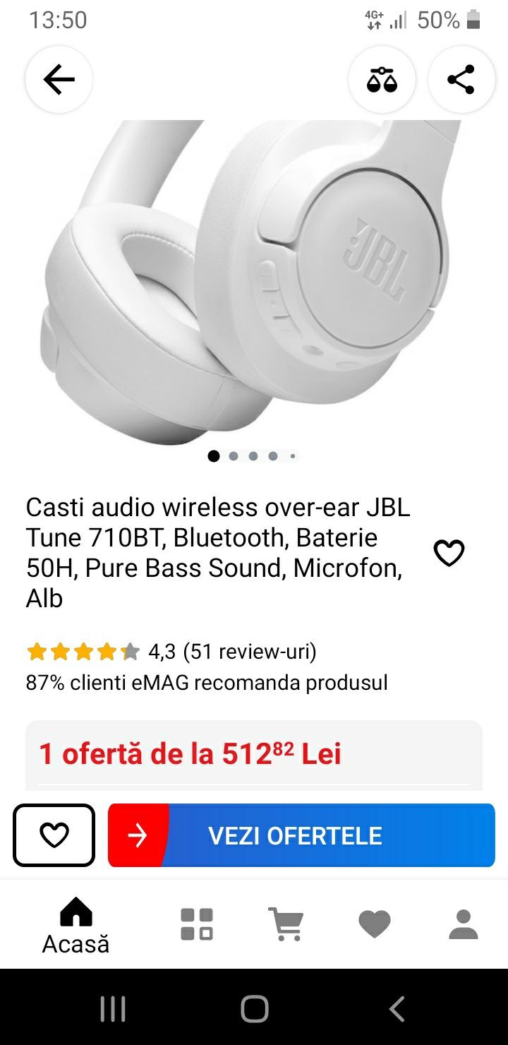 Căsti jbl TUNE 710