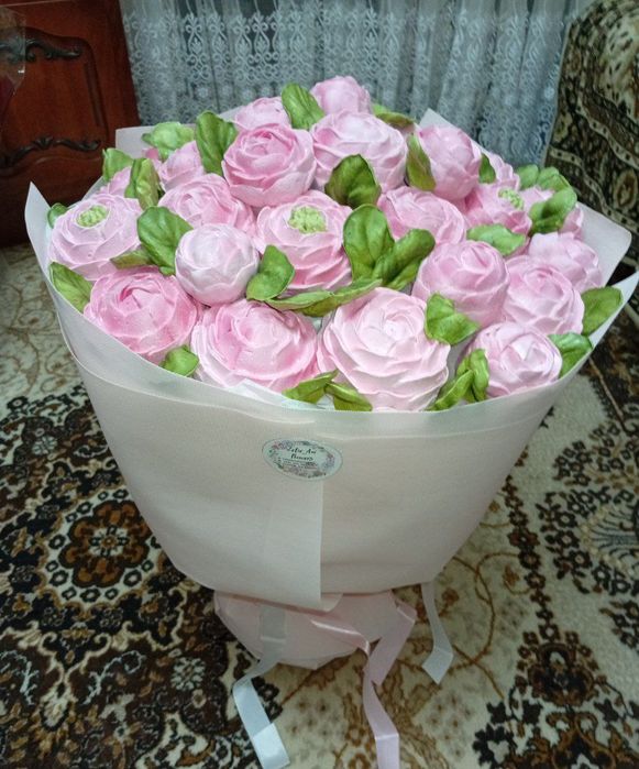 Сладкие букеты из зефира