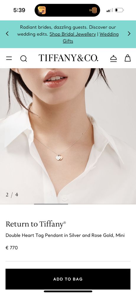Колие Tiffani & Co