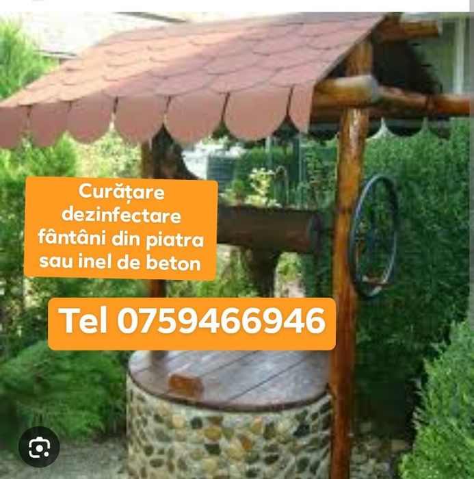 Curățare fantana adâncesc fântâni