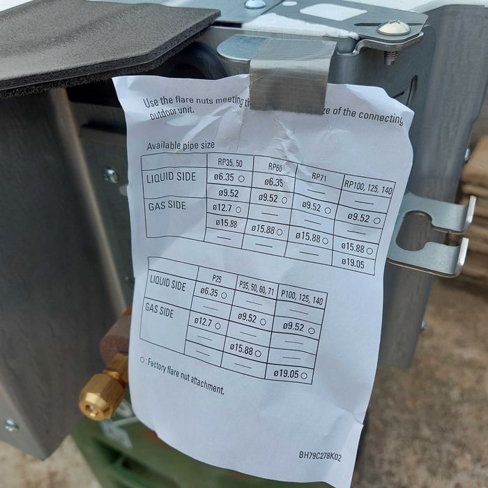 Mitsubishi вътрешно тяло тип касета