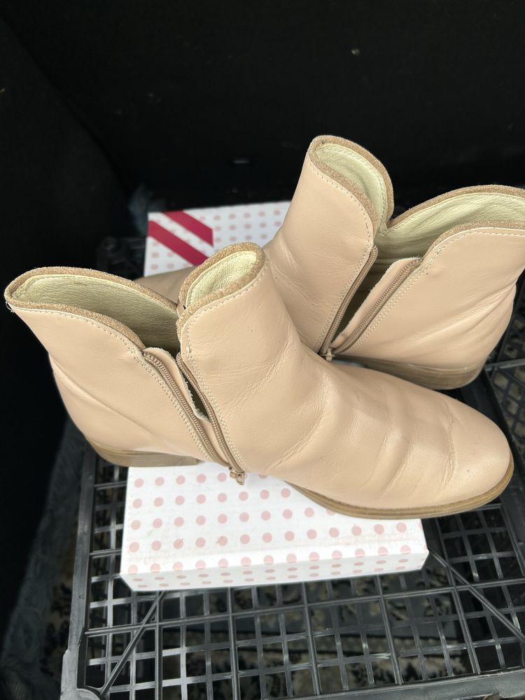 Botine/ pantofi piele noi